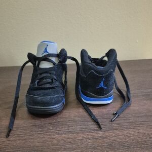 Kids Black and Blue Jordan Shoes